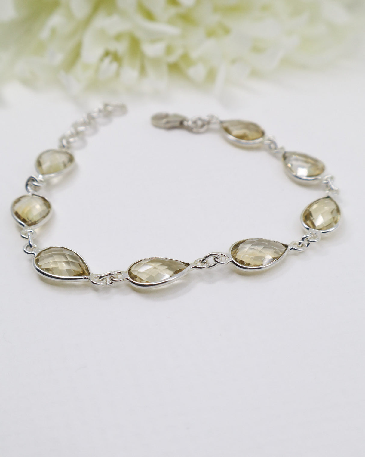 Citrine Sterling Silver Bracelet | Abundance & Empowerment