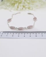 Rose Quartz Sterling Silver Bracelet | Love & Emotional Healing
