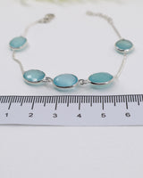Blue Chalcedony Sterling Silver Bracelet | Calm & Communication