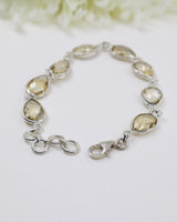 Citrine Sterling Silver Bracelet | Abundance & Empowerment