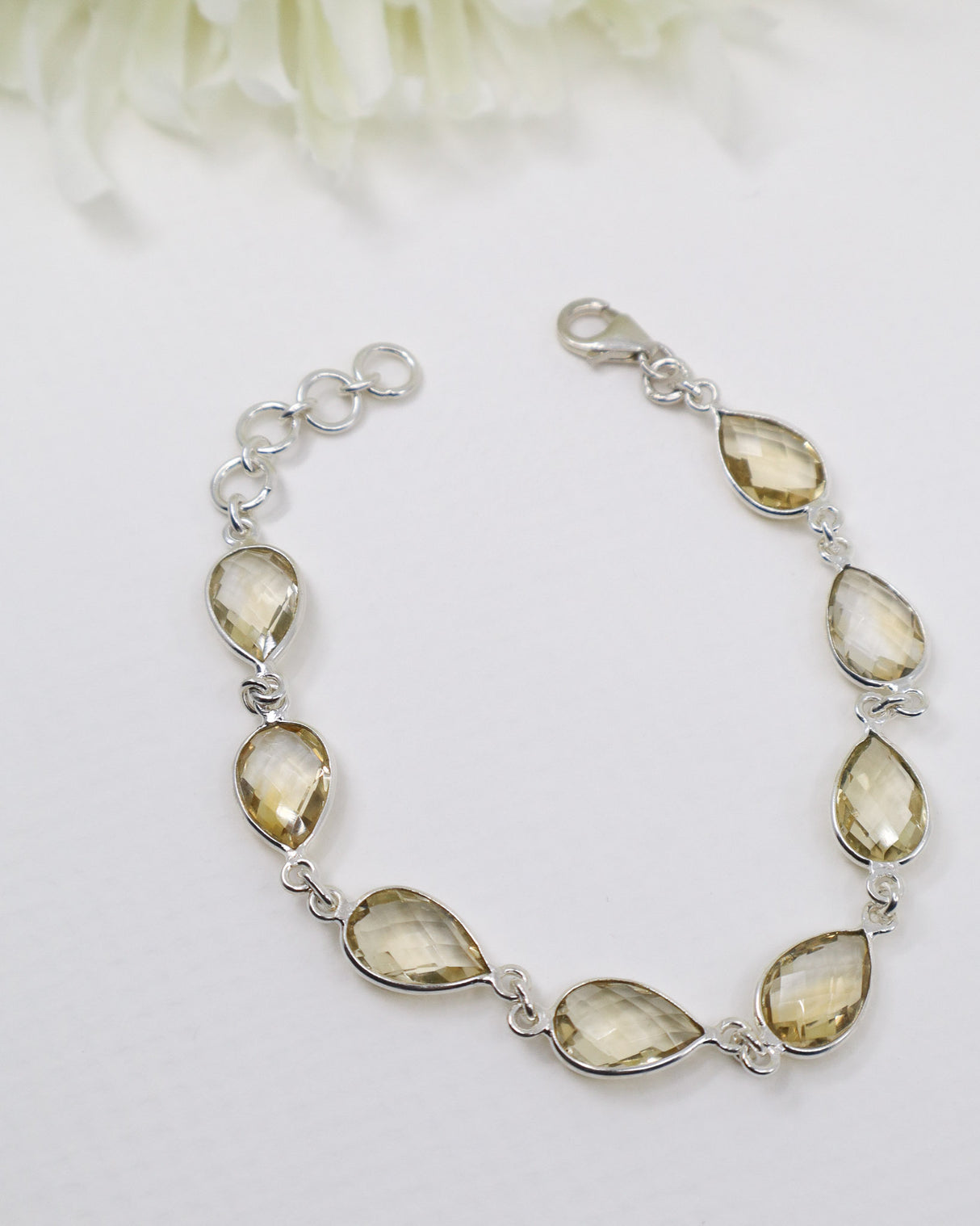 Citrine Sterling Silver Bracelet | Abundance & Empowerment