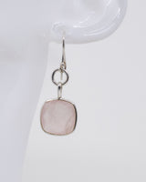 Rose Quartz Sterling Silver Earrings | Love & Self Love