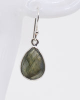 Labradorite Sterling Silver Earrings | Psychic Protection & Intuition