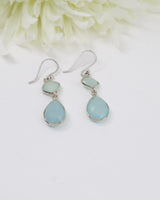 Blue Chalcedony Sterling Silver Drop Earrings | Peace & Communication