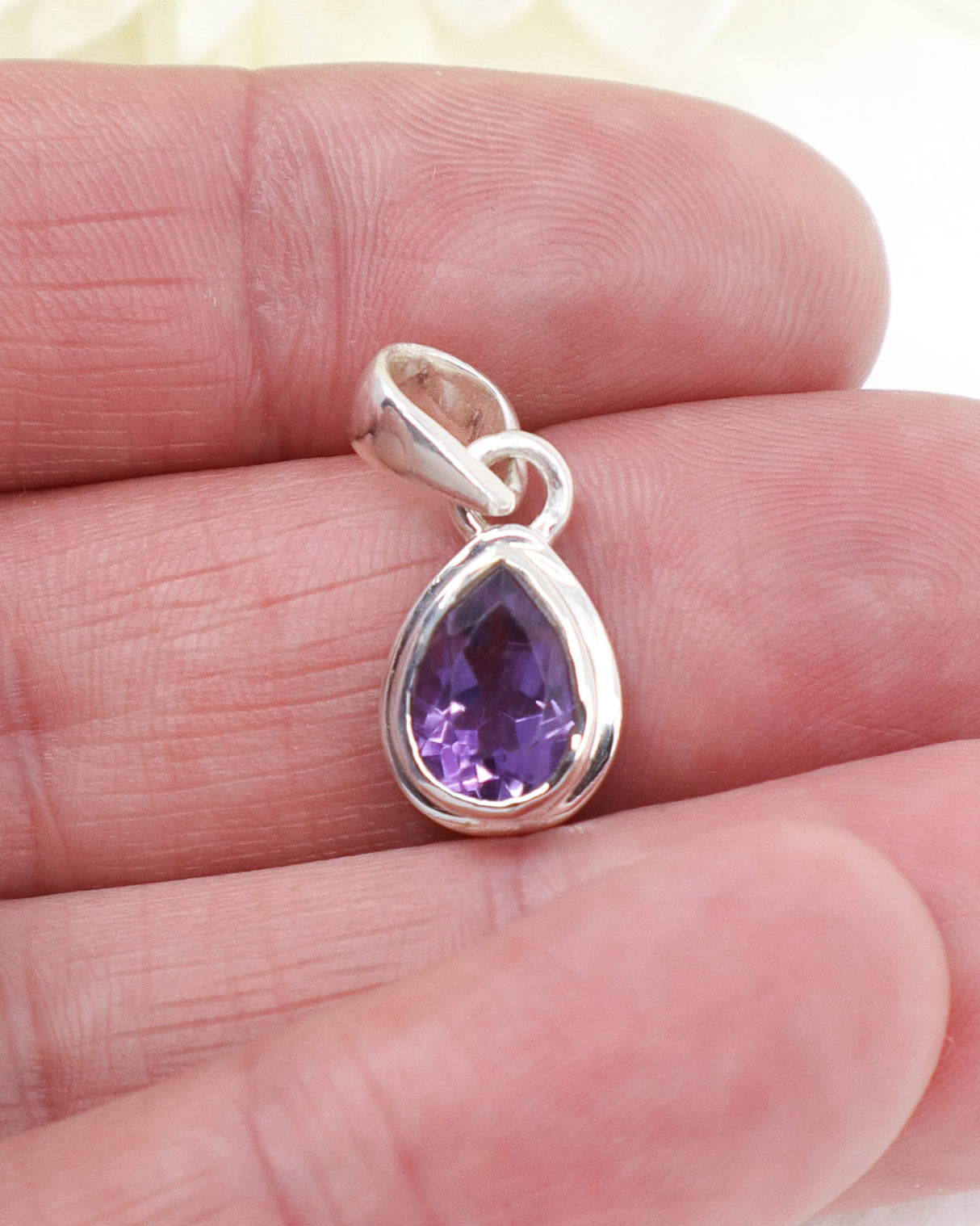 Amethyst Sterling Silver Pendant | Peace & Spiritual Protection