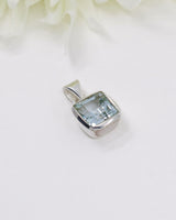 Blue Topaz Sterling Silver Pendant | Clarity & Calm Communication