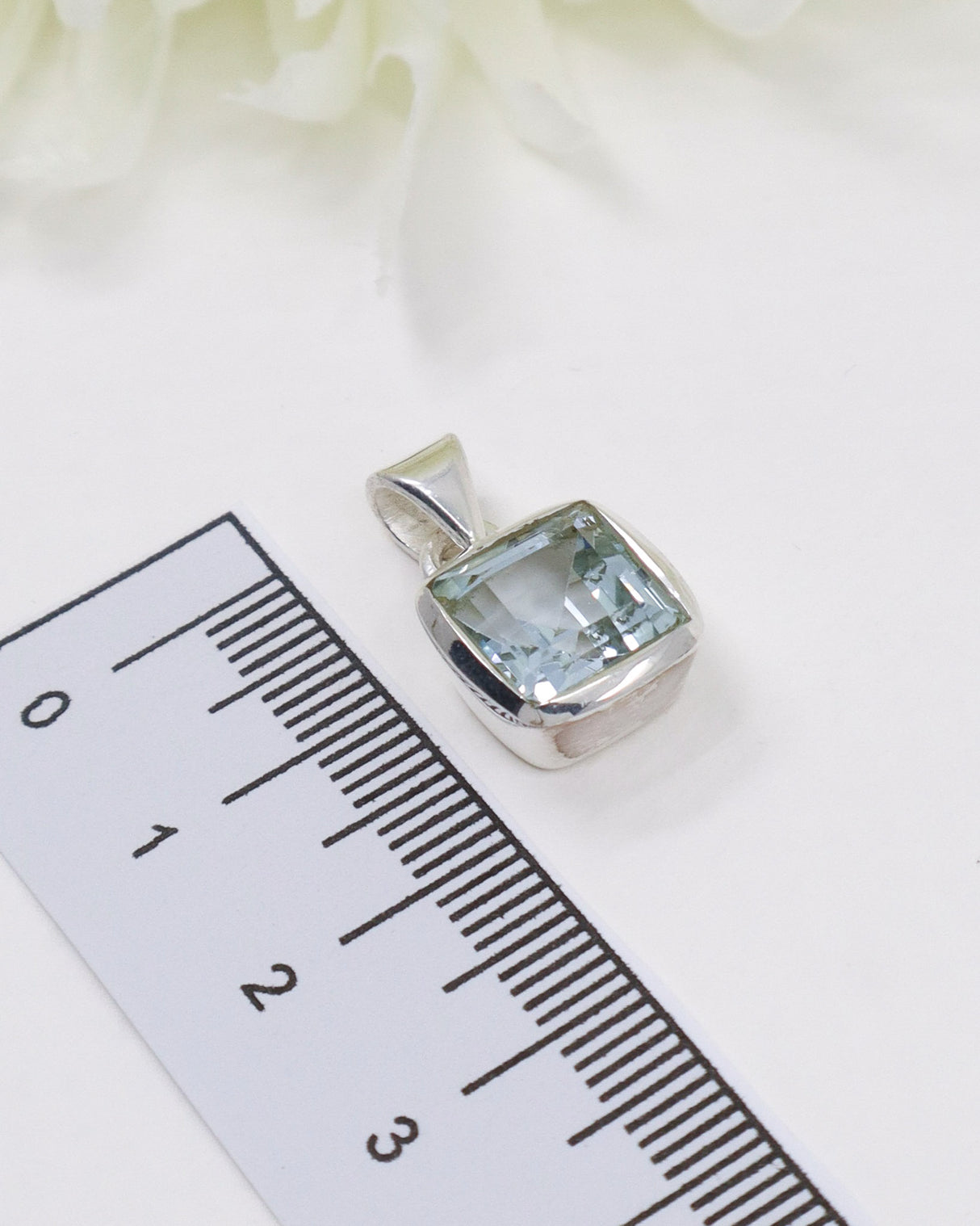 Blue Topaz Sterling Silver Pendant | Clarity & Calm Communication