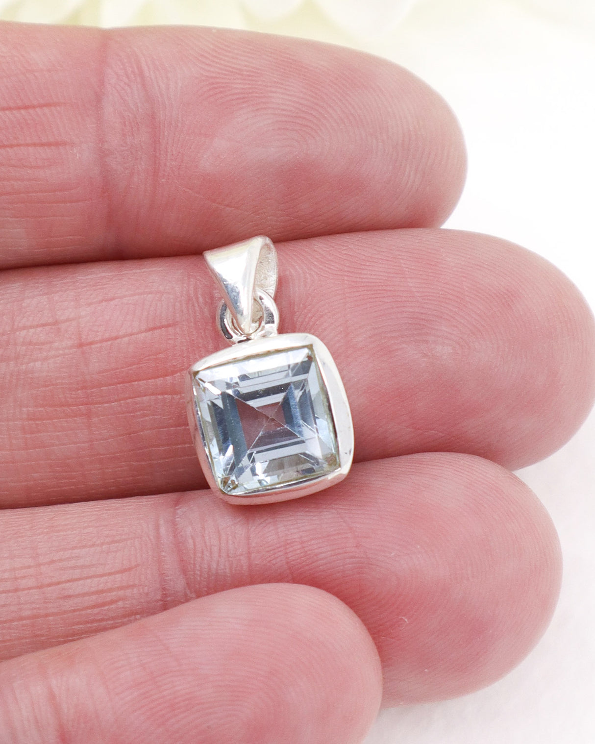 Blue Topaz Sterling Silver Pendant | Clarity & Calm Communication