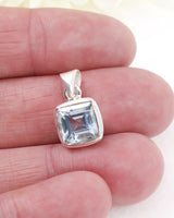 Blue Topaz Sterling Silver Pendant | Clarity & Calm Communication