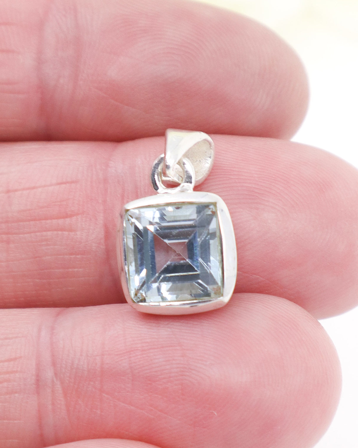 Blue Topaz Sterling Silver Pendant | Clarity & Calm Communication