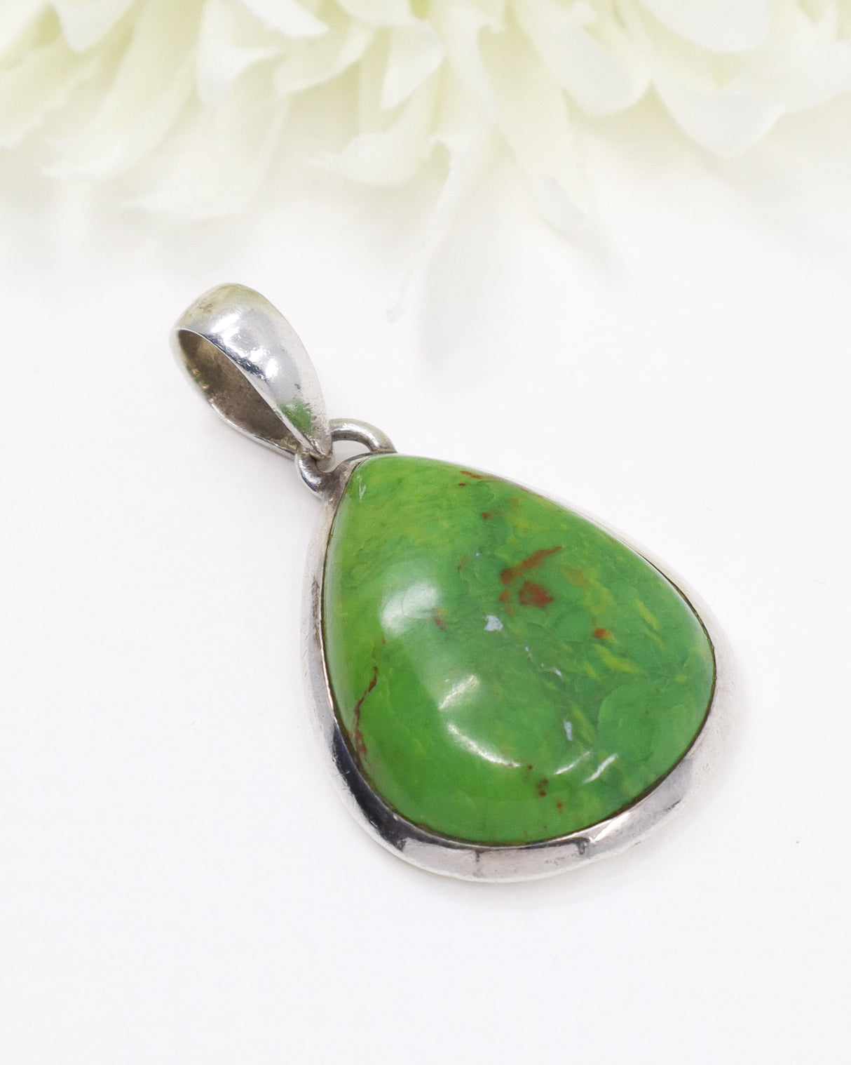 Gaspeite Sterling Silver Pendant | Joy & Heart Healing