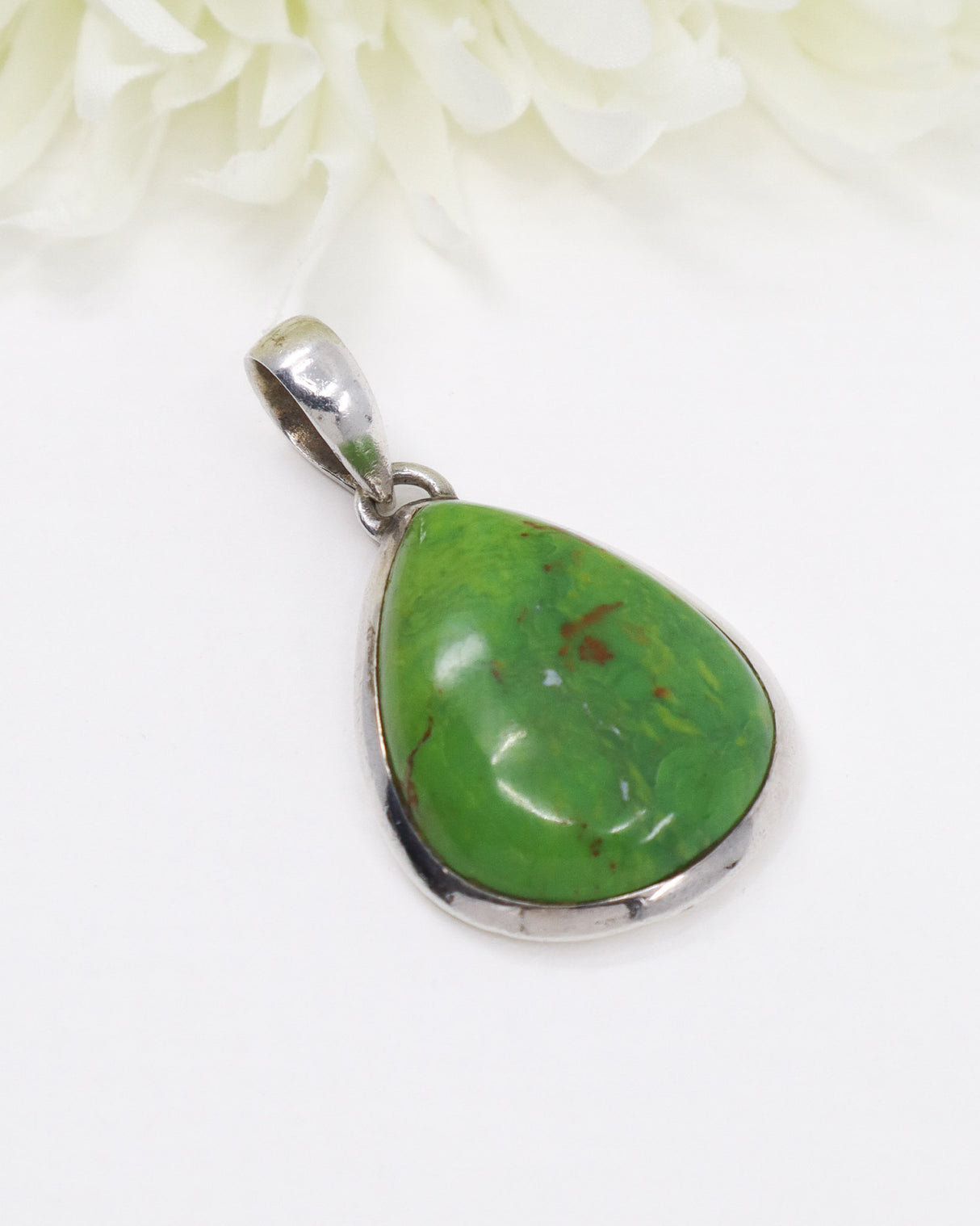 Gaspeite Sterling Silver Pendant | Joy & Heart Healing