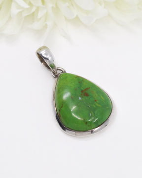 Gaspeite Sterling Silver Pendant | Joy & Heart Healing