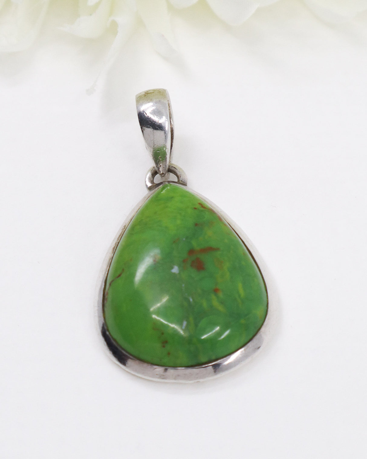 Gaspeite Sterling Silver Pendant | Joy & Heart Healing
