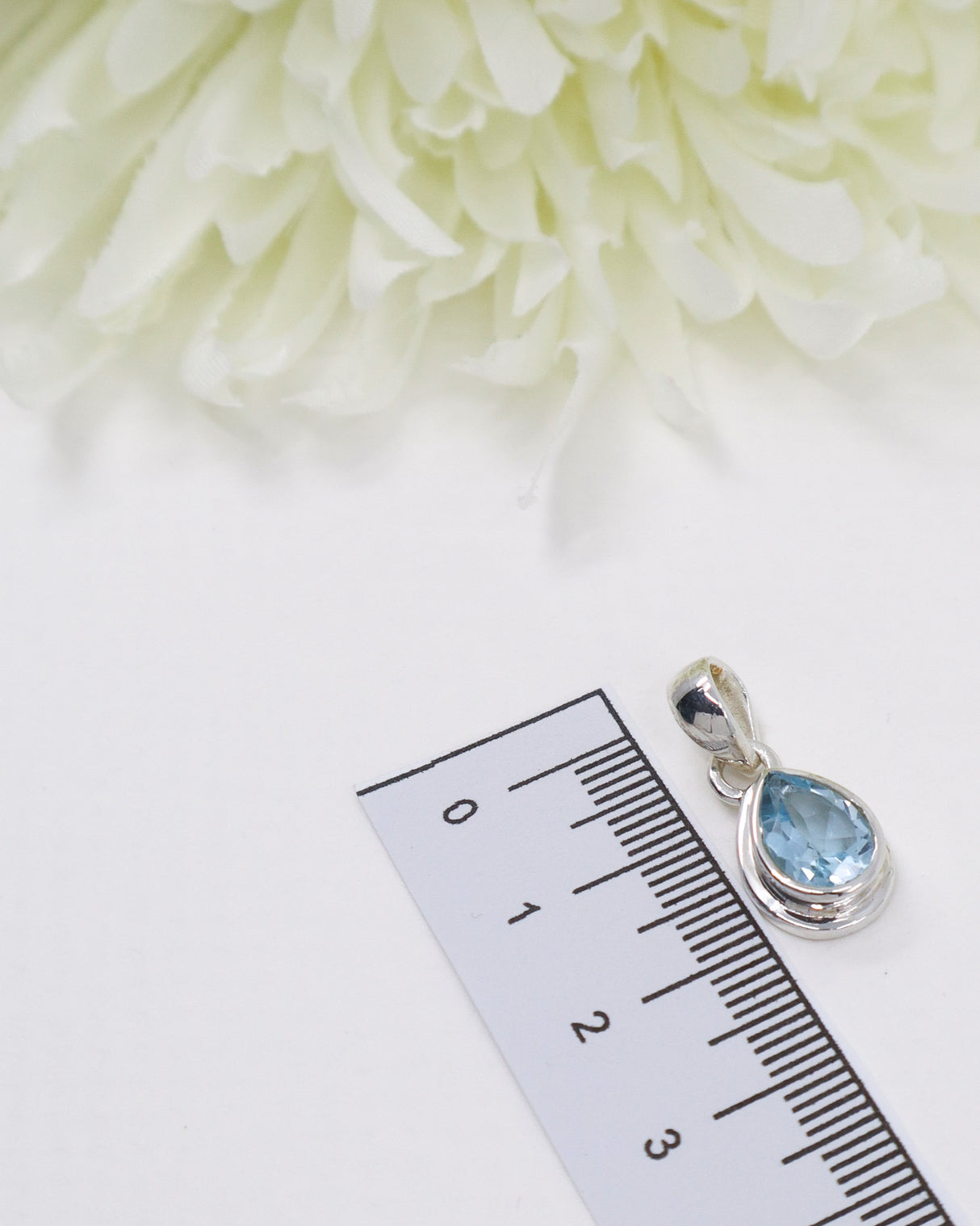 Blue Topaz Sterling Silver Pendant | Clarity & Communication