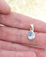 Blue Topaz Sterling Silver Pendant | Clarity & Communication