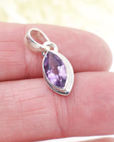 Amethyst Sterling Silver Pendant | Calm & Intuition