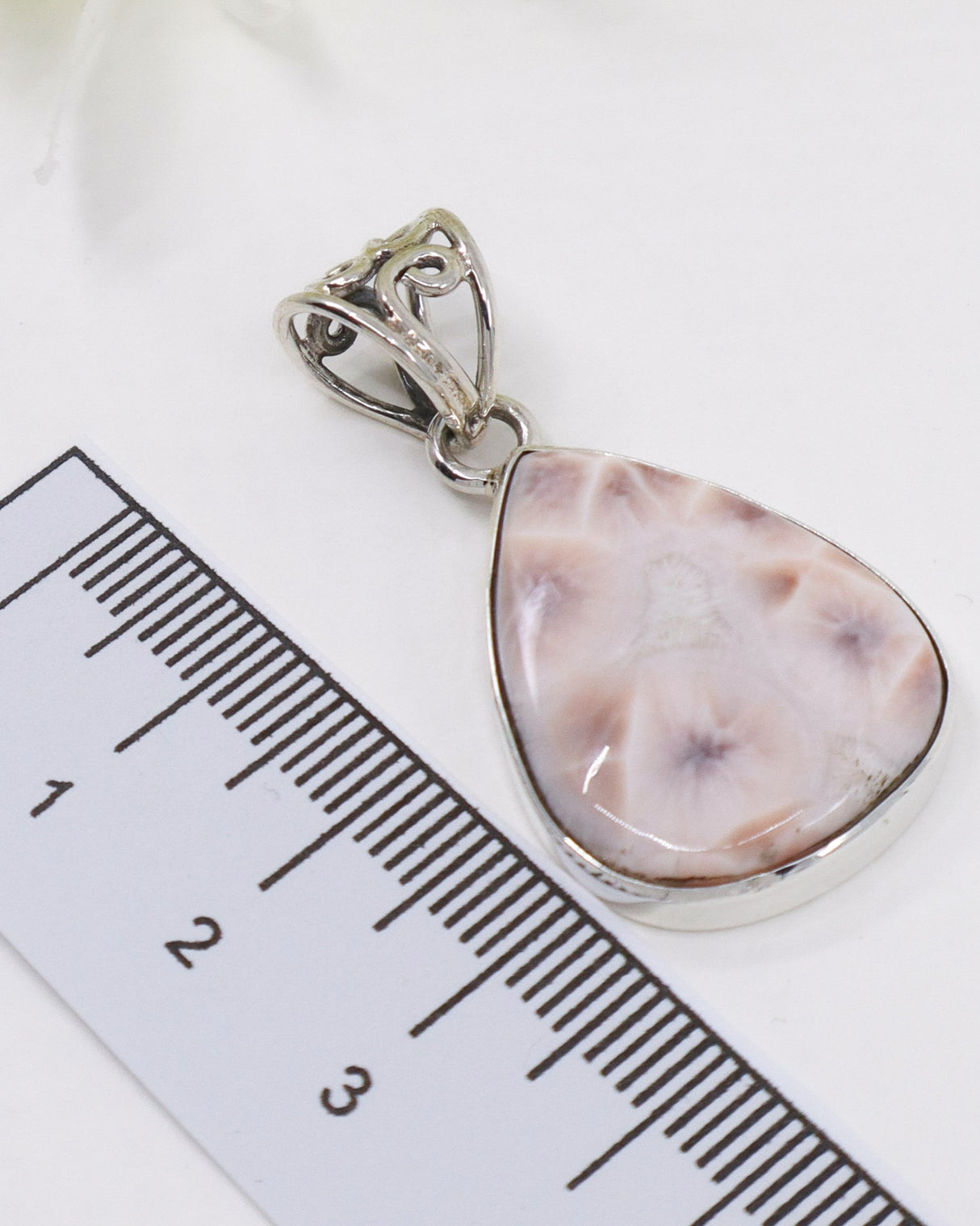 Pink Natrolite (“Pink Larimar”) Pendant | Sterling Silver | Divine Feminine & Emotional Healing