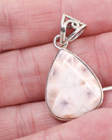 Pink Natrolite (“Pink Larimar”) Pendant | Sterling Silver | Divine Feminine & Emotional Healing