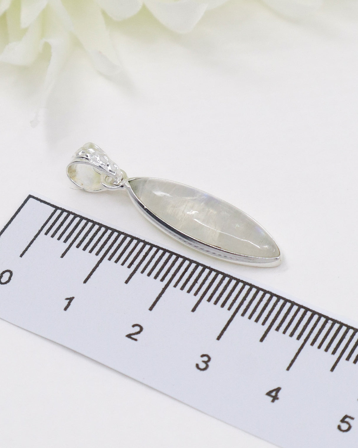 Rainbow Moonstone Sterling Silver Pendant | Divine Feminine & Intuition