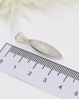 Rainbow Moonstone Sterling Silver Pendant | Divine Feminine & Intuition