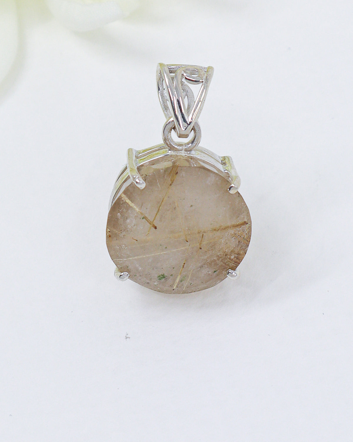 Golden Rutilated Quartz Pendant | The Golden Oracle | Manifestation & Divine Guidance