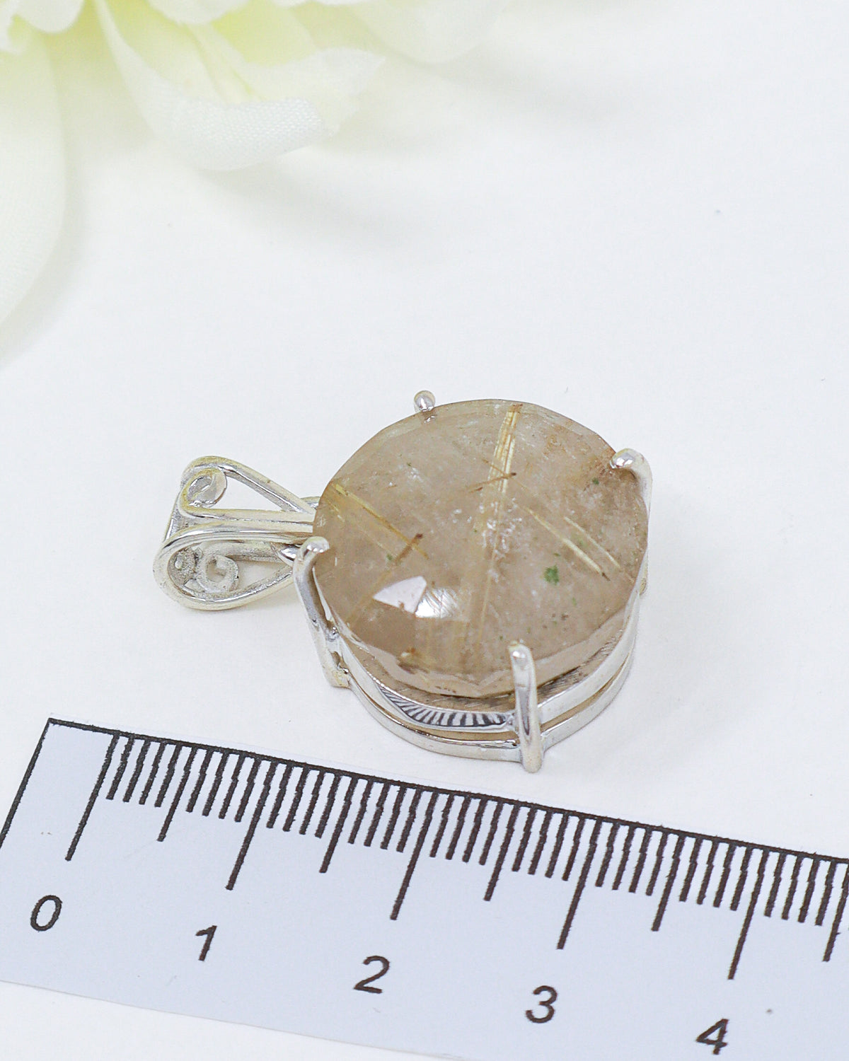 Golden Rutilated Quartz Pendant | The Golden Oracle | Manifestation & Divine Guidance