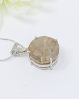 Golden Rutilated Quartz Pendant | The Golden Oracle | Manifestation & Divine Guidance