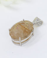 Golden Rutilated Quartz Pendant | Threads of Destiny | Abundance & Manifestation