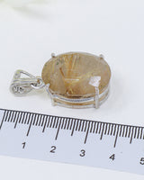 Golden Rutilated Quartz Pendant | Threads of Destiny | Abundance & Manifestation