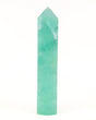 Large natural Green Fluorite crystal tower 21cm tall weighing 775g with luminous mint green colouring