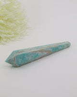 Hemimorphite Crystal Wand 140g – The Voice of Serenity | Communication & Emotional Healing