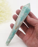 Hemimorphite Crystal Wand 140g – The Voice of Serenity | Communication & Emotional Healing