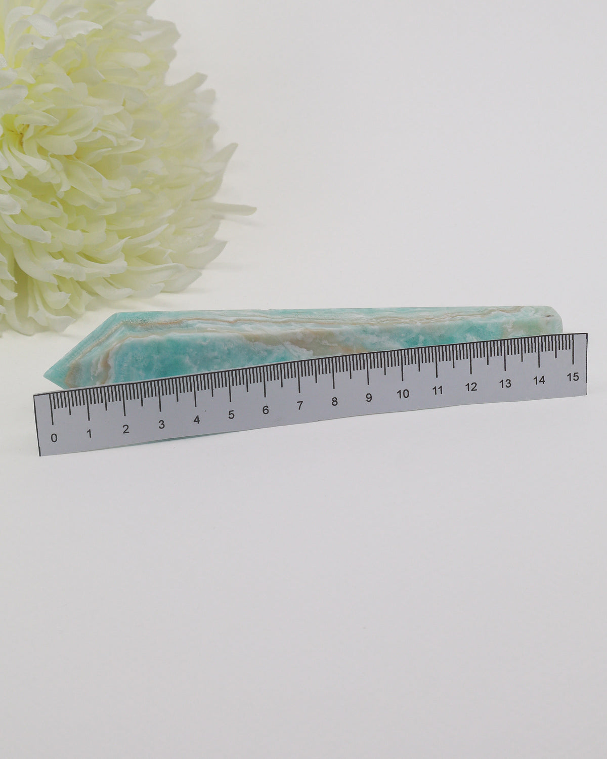 Hemimorphite Crystal Wand 140g – The Voice of Serenity | Communication & Emotional Healing