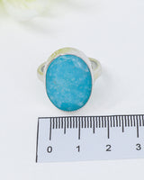 Hemimorphite Sterling Silver Ring – Size 8 | Calm & Emotional Healing