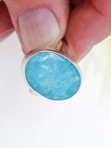 Hemimorphite Sterling Silver Ring – Size 8 | Calm & Emotional Healing