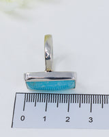 Hemimorphite Sterling Silver Ring – Size 8 | Calm & Communication
