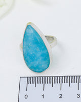 Hemimorphite Sterling Silver Ring Size 6 | Calm & Communication