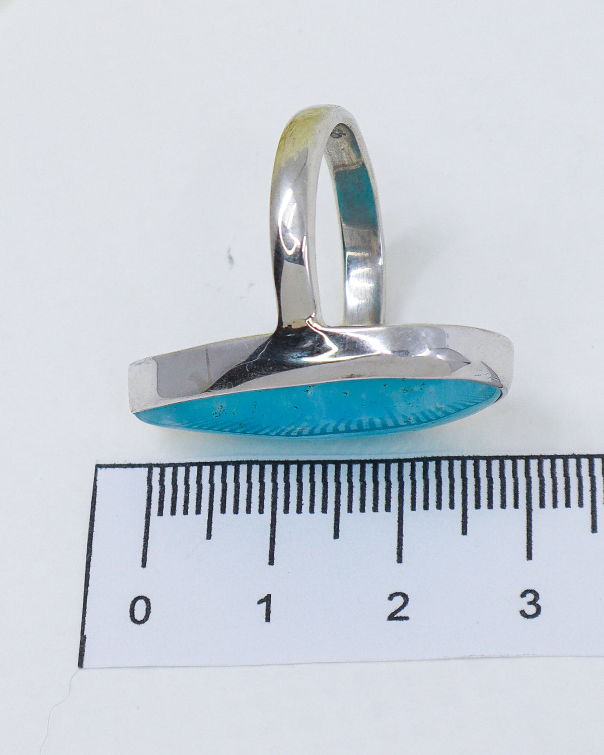 Hemimorphite Sterling Silver Ring Size 6 | Calm & Communication
