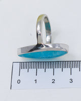 Hemimorphite Sterling Silver Ring Size 6 | Calm & Communication