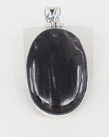 Hypersthene Sterling Silver Pendant – The Shadow Guardian | Protection & Inner Strength