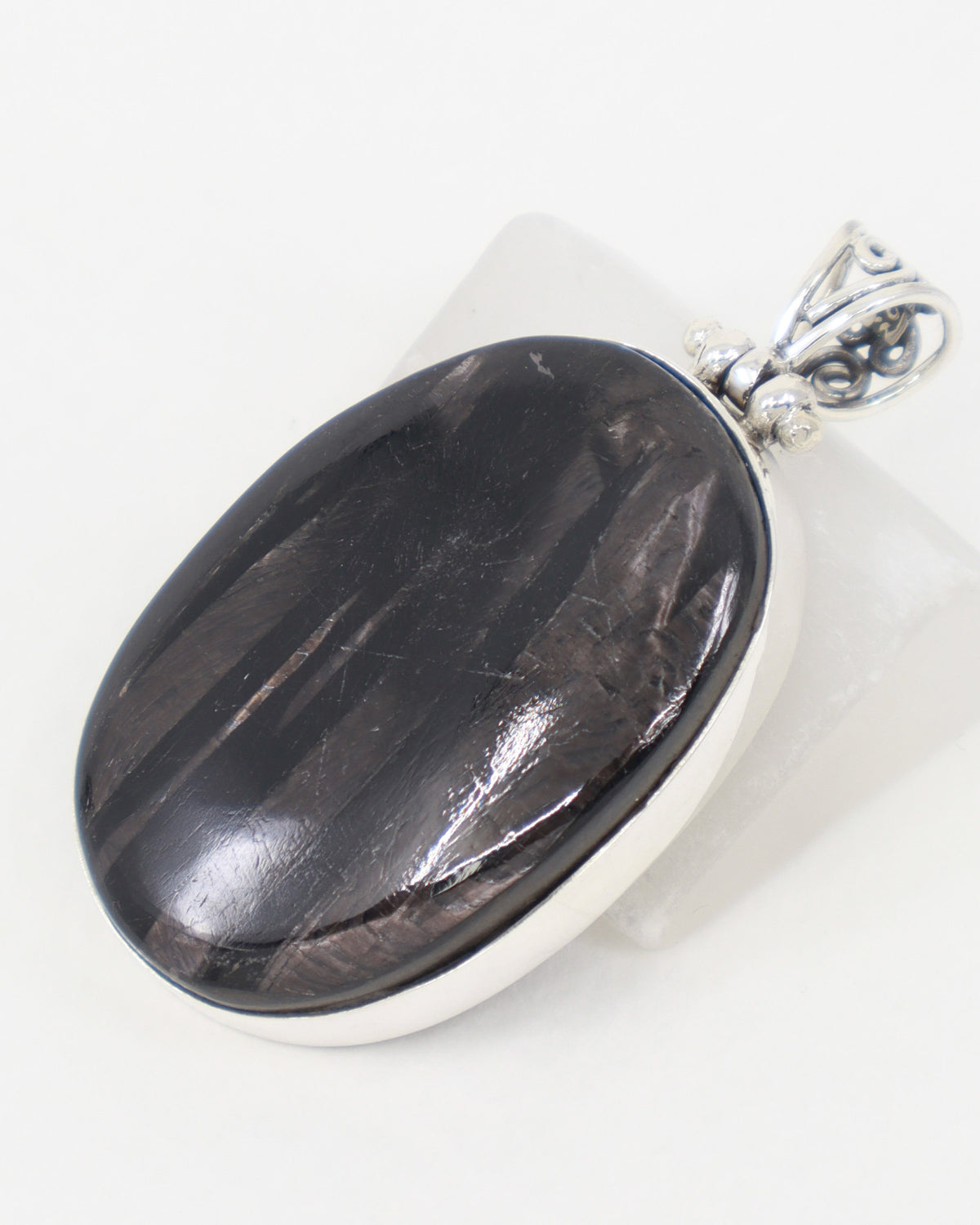 Hypersthene Sterling Silver Pendant – The Shadow Guardian | Protection & Inner Strength