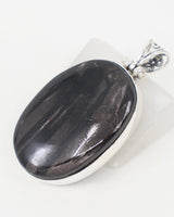 Hypersthene Sterling Silver Pendant – The Shadow Guardian | Protection & Inner Strength