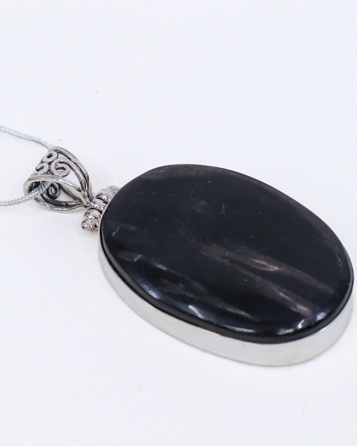 Hypersthene Sterling Silver Pendant – The Shadow Guardian | Protection & Inner Strength