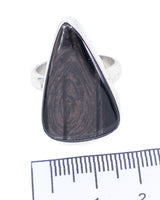 Hypersthene Sterling Silver Ring Size 8 – The Mystic Shield | Intuition & Protection