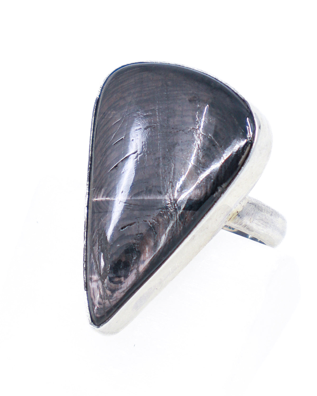 Hypersthene Sterling Silver Ring Size 9 – The Shadow Seer | Intuition & Protection