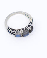 Labradorite Sterling Silver Ring Size 8 – The Mystic Trio | Intuition & Protection