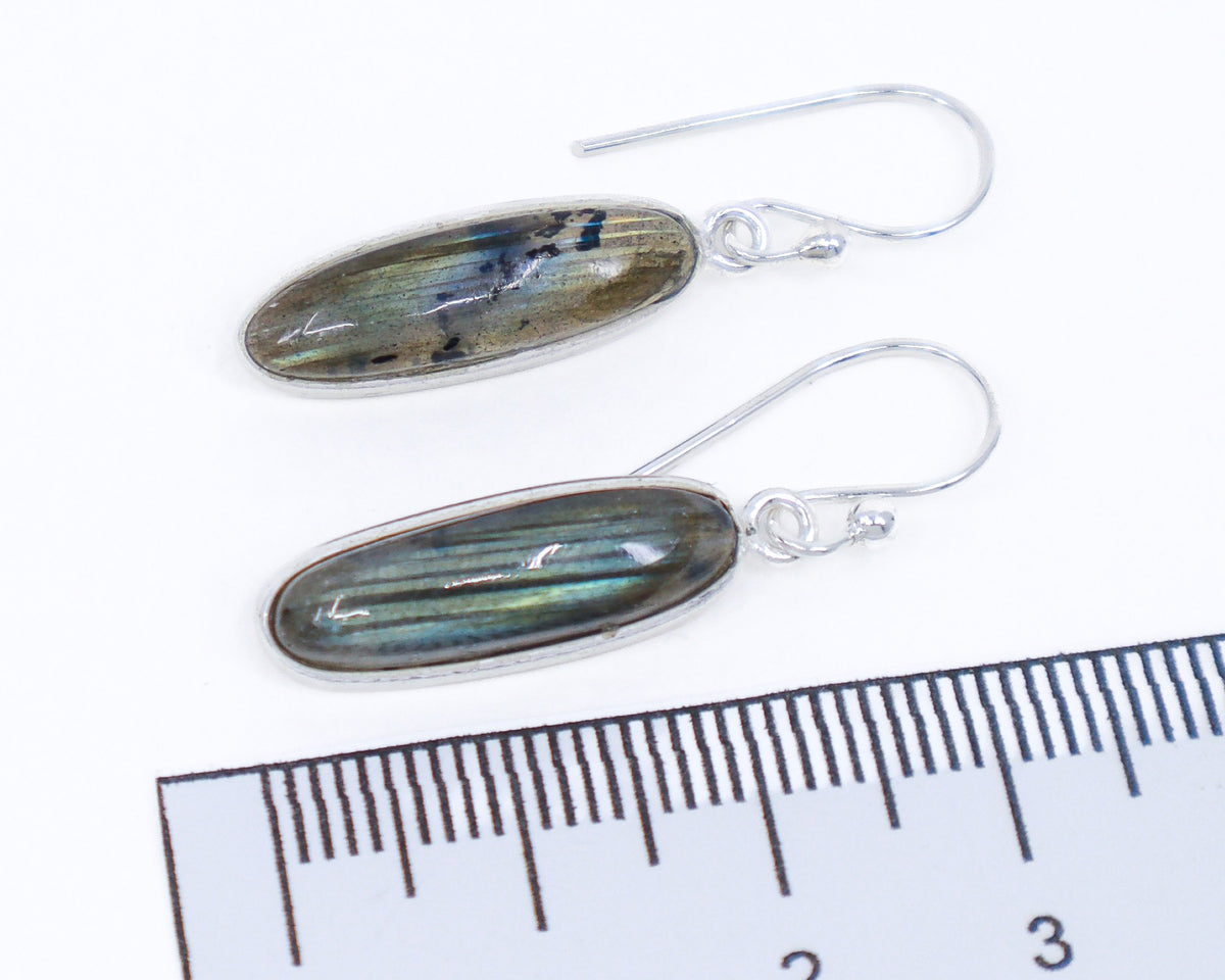 Labradorite Sterling Silver Earrings – The Mystic’s Light | Intuition & Protection