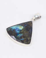 Labradorite Sterling Silver Faceted Pendant – The Mystic Shield | Protection & Intuition
