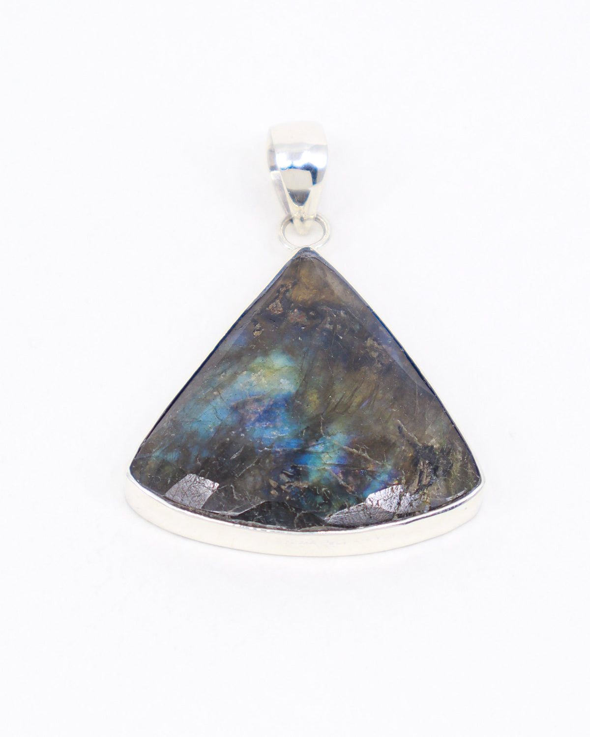 Labradorite Sterling Silver Faceted Pendant – The Mystic Shield | Protection & Intuition